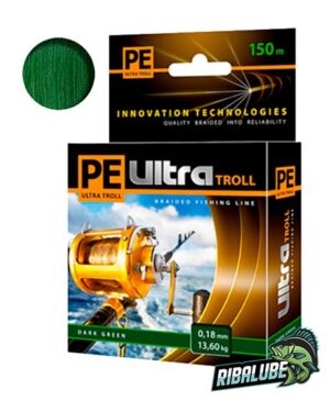 Плетеный шнур PE ULTRA TROLL 150m (Dark-Green, 0,30-мм)