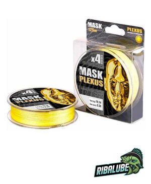 Леска плетёная AKKOI Mask Plexus 125m (yellow) d0,08mm