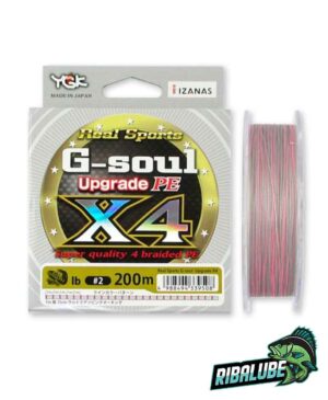 Шнур YGK REAL SPORTS G-SOUL X4 UPGRADE 200m #0.6 (0.128 mm) 12 lb (5,44 kg)