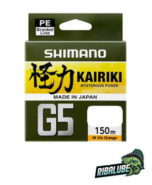 Плетеный шнур Kairiki G5 150m 0.13mm 4.1kg Orange