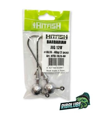 Джиг-головки HITFISH BARBARIAN JIG 120 #1/0 вес 10 gr (4 шт/уп)