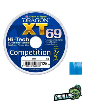 Леска DRAGON XT69 Hi-Tech COMPETITION 125 m 0.40 mm Синяя