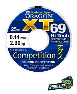 Леска DRAGON XT69 Hi-Tech COMPETITION 25 m 0.18 mm/4.45 kg Синяя