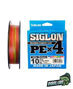 Шнур Sunlline SIGLON PE X4 (Multi color) 200 m #0.8, (12 lb, 6.0kg)