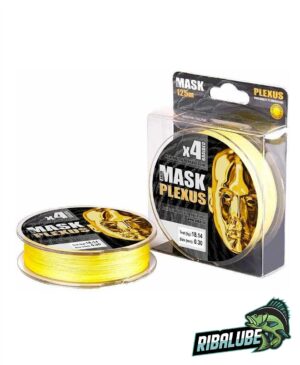 Леска плетёная AKKOI Mask Plexus 125m (yellow) d0,30mm
