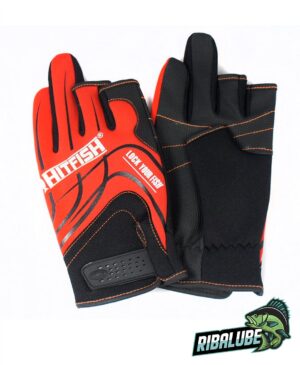 Перчатки HITFISH Glove-05 (цв. Красный; размер: L)