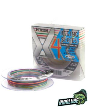 Плетеный шнур HITFISH X4 Jigging series #0.6; 0.128 mm; 14 lb; 6,2 kg 150m Multi color